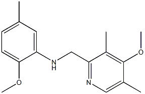  2-methoxy-N-[(4-methoxy-3,5-dimethylpyridin-2-yl)methyl]-5-methylaniline