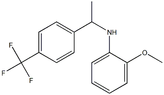 2-methoxy-N-{1-[4-(trifluoromethyl)phenyl]ethyl}aniline Struktur