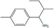 2-methyl-1-(4-methylphenyl)butan-1-amine Struktur