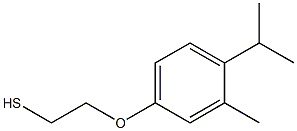 2-methyl-1-(propan-2-yl)-4-(2-sulfanylethoxy)benzene 结构式