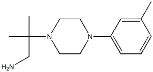 2-methyl-2-[4-(3-methylphenyl)piperazin-1-yl]propan-1-amine Structure