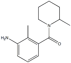 2-methyl-3-[(2-methylpiperidin-1-yl)carbonyl]aniline,,结构式