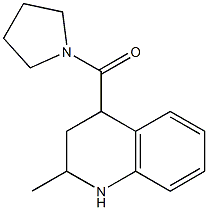 2-methyl-4-(pyrrolidin-1-ylcarbonyl)-1,2,3,4-tetrahydroquinoline,,结构式