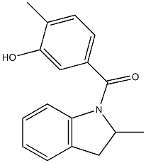  2-methyl-5-[(2-methyl-2,3-dihydro-1H-indol-1-yl)carbonyl]phenol