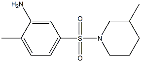 2-methyl-5-[(3-methylpiperidine-1-)sulfonyl]aniline Structure