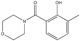 2-methyl-6-(morpholin-4-ylcarbonyl)phenol,,结构式