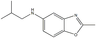 2-methyl-N-(2-methylpropyl)-1,3-benzoxazol-5-amine,,结构式