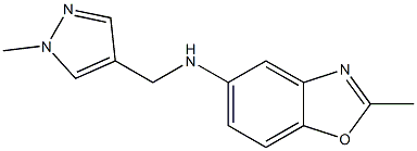 2-methyl-N-[(1-methyl-1H-pyrazol-4-yl)methyl]-1,3-benzoxazol-5-amine Struktur