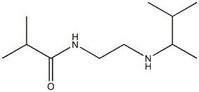 2-methyl-N-{2-[(3-methylbutan-2-yl)amino]ethyl}propanamide Struktur