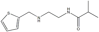 2-methyl-N-{2-[(thiophen-2-ylmethyl)amino]ethyl}propanamide Struktur