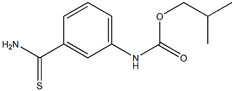 2-methylpropyl N-(3-carbamothioylphenyl)carbamate 化学構造式
