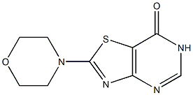 2-morpholin-4-yl[1,3]thiazolo[4,5-d]pyrimidin-7(6H)-one 结构式