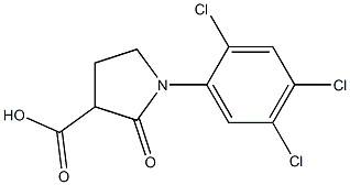 2-oxo-1-(2,4,5-trichlorophenyl)pyrrolidine-3-carboxylic acid Structure