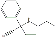 2-phenyl-2-(propylamino)butanenitrile Struktur