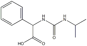 2-phenyl-2-[(propan-2-ylcarbamoyl)amino]acetic acid Struktur