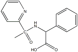 2-phenyl-2-[1-(pyridin-2-yl)acetamido]acetic acid Struktur