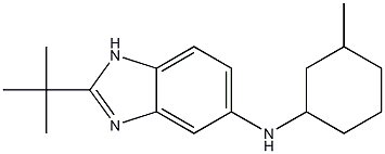 2-tert-butyl-N-(3-methylcyclohexyl)-1H-1,3-benzodiazol-5-amine Structure