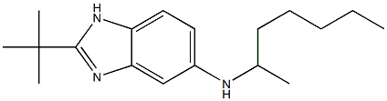 2-tert-butyl-N-(heptan-2-yl)-1H-1,3-benzodiazol-5-amine,,结构式
