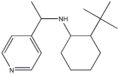 2-tert-butyl-N-[1-(pyridin-4-yl)ethyl]cyclohexan-1-amine,,结构式