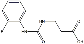 3-({[(2-fluorophenyl)amino]carbonyl}amino)propanoic acid Structure