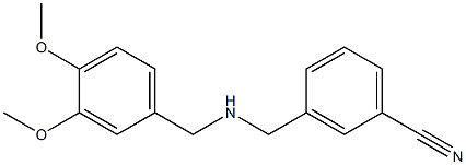  3-({[(3,4-dimethoxyphenyl)methyl]amino}methyl)benzonitrile