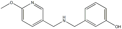 3-({[(6-methoxypyridin-3-yl)methyl]amino}methyl)phenol