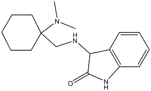 3-({[1-(dimethylamino)cyclohexyl]methyl}amino)-2,3-dihydro-1H-indol-2-one Structure