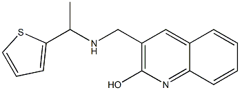 3-({[1-(thiophen-2-yl)ethyl]amino}methyl)quinolin-2-ol|