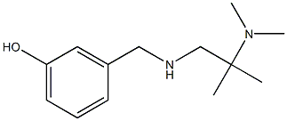 3-({[2-(dimethylamino)-2-methylpropyl]amino}methyl)phenol,,结构式