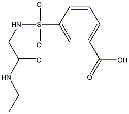 3-({[2-(ethylamino)-2-oxoethyl]amino}sulfonyl)benzoic acid Struktur