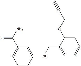 3-({[2-(prop-2-yn-1-yloxy)phenyl]methyl}amino)benzamide|