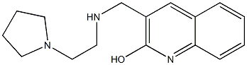 3-({[2-(pyrrolidin-1-yl)ethyl]amino}methyl)quinolin-2-ol