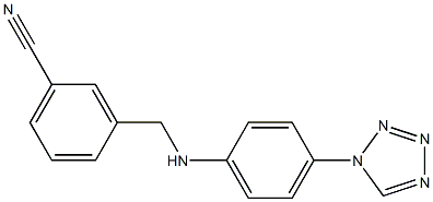 3-({[4-(1H-1,2,3,4-tetrazol-1-yl)phenyl]amino}methyl)benzonitrile