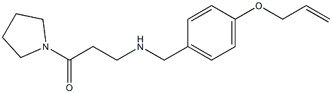  3-({[4-(prop-2-en-1-yloxy)phenyl]methyl}amino)-1-(pyrrolidin-1-yl)propan-1-one