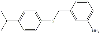 3-({[4-(propan-2-yl)phenyl]sulfanyl}methyl)aniline