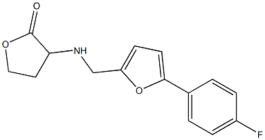 3-({[5-(4-fluorophenyl)furan-2-yl]methyl}amino)oxolan-2-one Structure