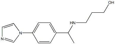 3-({1-[4-(1H-imidazol-1-yl)phenyl]ethyl}amino)propan-1-ol,,结构式