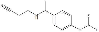 3-({1-[4-(difluoromethoxy)phenyl]ethyl}amino)propanenitrile