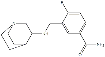  3-({1-azabicyclo[2.2.2]octan-3-ylamino}methyl)-4-fluorobenzamide