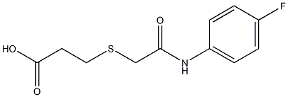 3-({2-[(4-fluorophenyl)amino]-2-oxoethyl}thio)propanoic acid