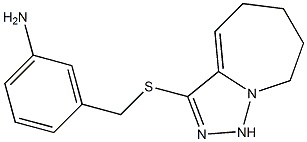 3-({5H,6H,7H,8H,9H-[1,2,4]triazolo[3,4-a]azepin-3-ylsulfanyl}methyl)aniline 结构式