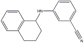 3-(1,2,3,4-tetrahydronaphthalen-1-ylamino)benzonitrile,,结构式