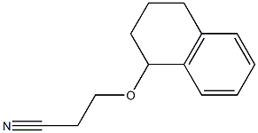 3-(1,2,3,4-tetrahydronaphthalen-1-yloxy)propanenitrile 化学構造式