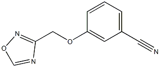 3-(1,2,4-oxadiazol-3-ylmethoxy)benzonitrile Structure