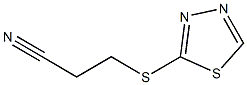 3-(1,3,4-thiadiazol-2-ylsulfanyl)propanenitrile Structure