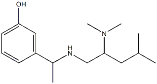 3-(1-{[2-(dimethylamino)-4-methylpentyl]amino}ethyl)phenol Structure