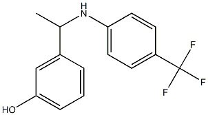 3-(1-{[4-(trifluoromethyl)phenyl]amino}ethyl)phenol