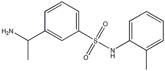 3-(1-aminoethyl)-N-(2-methylphenyl)benzene-1-sulfonamide Structure