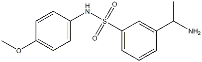 3-(1-aminoethyl)-N-(4-methoxyphenyl)benzene-1-sulfonamide|