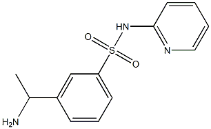 3-(1-aminoethyl)-N-(pyridin-2-yl)benzene-1-sulfonamide Structure